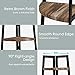 O&K FURNITURE 5 Shelf Industrial Corner Bookcase and Shelf, A-Shaped Display Corner Storage Rack Bookshelf-70-Inch, Vintage Brown