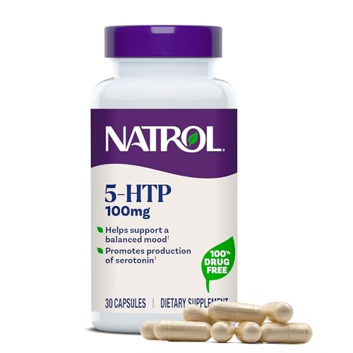 Natrol 5-HTP 100 mg, for a Balanced Mood, 30 Capsules - image 1
