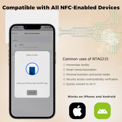 Image of 10PCS NTAG215 NFC Cards Blank NFC Tags RFID NFC Card NFC 215 Cards NFC Tag iPhone Compatible with Amiibo and TagMo for All Mobile Devices that Support NFC