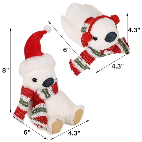 winemana-2-Pack-Christmas-Decorations-Indoor-Penguins-Tabletop-Ornament-with-Hat-Scarf-for-Xmas-Home-Decor-Penguin-Gifts-Holiday-Figurines-for-Mantel-Office-Desk-Centerpiece winemana 2 Pack Christmas Decorations Indoor Penguins Tabletop Ornament with Hat Scarf for Xmas Home Decor Penguin Gifts Holiday Figurines for Mantel Office Desk Centerpiece