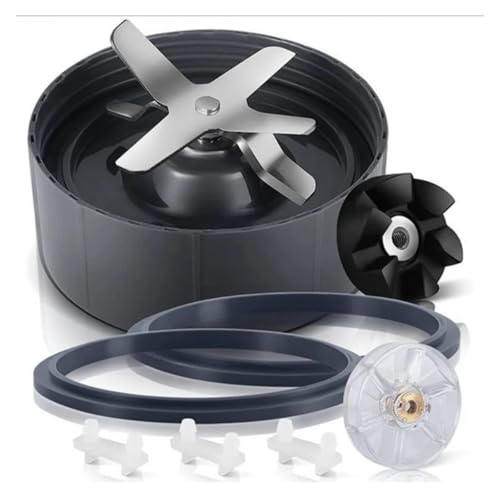 SRFCGPFFV Piezas De Repuesto De Cuchilla Extractora con Junta Preinstalada, Compatibles con NutriBullet, Licuadora De 600 W Y 900 W