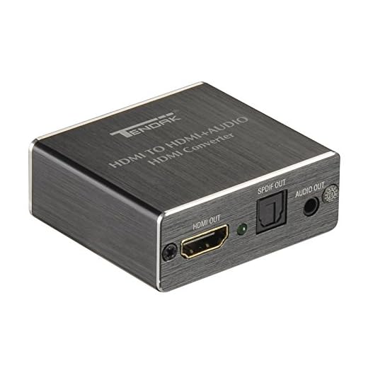 Tendak 4K x 2K HDMI to HDMI and Optical TOSLINK SPDIF + 3.5mm Stereo Audio Extractor Converter HDMI Audio Splitter Adapter(HDMI Input, HDMI + Digital/Analog Audio Output)