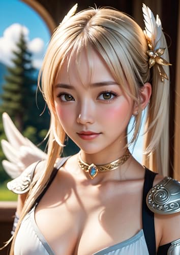 AIイラスト集 ファンタジーアート 天使ちゃんロングヘアー#2