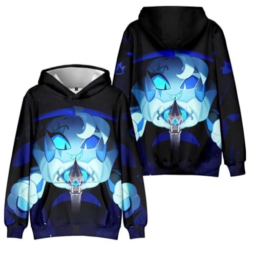 COSLANDERS Unisex Shadow Milk Cookie Costume Hoodie Halloween 3D Figure Shadow Milk Cookie Pullover (STYLE1, S)