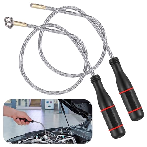2Pcs 60CM Herramientas de Recogida Iman Flexible, Elevador Magnético, Herramientas Taller Mecanico Profesional, Iman Flexible, Recogedor Magnético Para Recoger Piezas