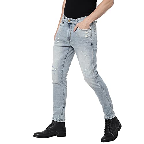 Image of Wrangler Men's Bostin Blue Jeans (Slim)