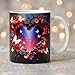 Imagen de Shopi Zone Taza cerámica corazón floral y mariposas