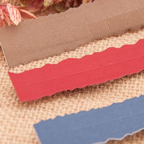 Multifunctional Tearing, Drawing, Measuring Paper Ruler, Carbon Steel Material, for Deckle Edge Cutting Card Making, Scrapbooking - Image 4