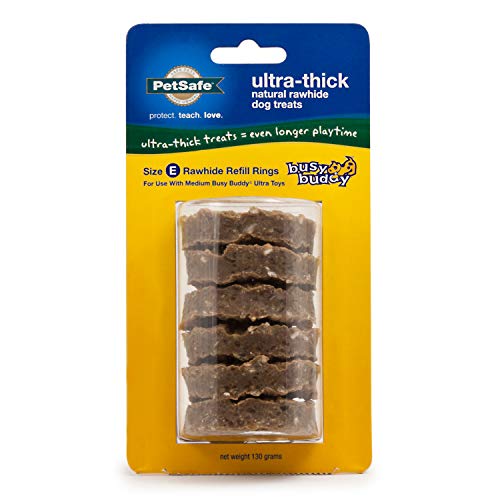 PetSafe UltraThick Natural Rawhide Dog Treats for Busy