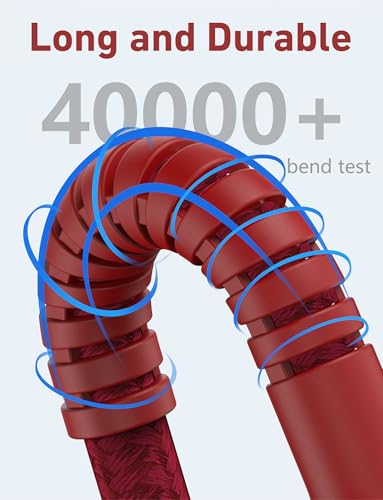 Image of USB C Cable 10FT, 2Pack USB A to USB C Charger Cable, Type C Cable 3A Fast Charging Upgraded Extra Durable Braided USBC Cord Compatible with iPhone 17 /16 15 Pro Max /Samsung Galaxy S23 and More-Red
