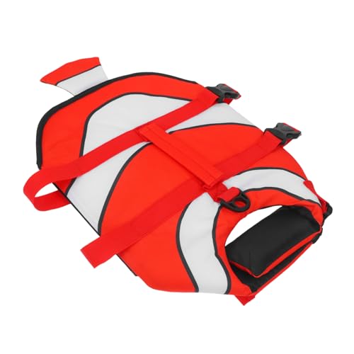 Toddmomy Dog Shark Pet Life Comfortable Textured Vest for Dogs Puppies Breathable Quick Release Buckles Unique Clownfish Shape Small to Large Sizes
