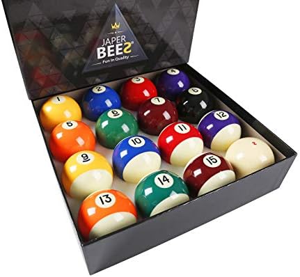 JAPER BEES Pool Balls Billiard Balls Pool Table Balls Set Regulation Size Classic Pro and Marble (Premium)