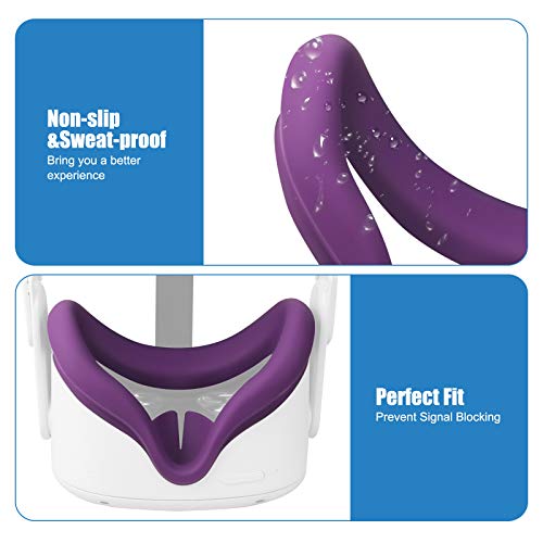 Hoofdkussen Hoofdband voor Oculus Quest 2 Elite Strap +VR-Lensafdekking Zweetbestendige Waterdichte Hoofdband… - Image 5