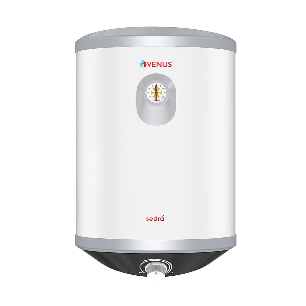 Venus Sedra 015SV 15-Litre Storage Water Heater | BEE rating:5 Star | Guarantee -7 Years on Inner Tank | Porcelain Enamel Glasslined Tank | (Sliver Slate/White)-image-37