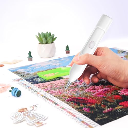 Bolígrafo de pintura sin cera de diseño sofisticado Electric Diamonds blanco 4