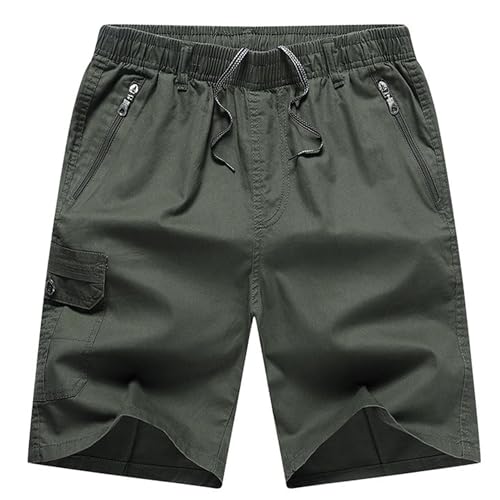 Short cargo homme ample décontracté multi-poches avec cordon de serrage - 6