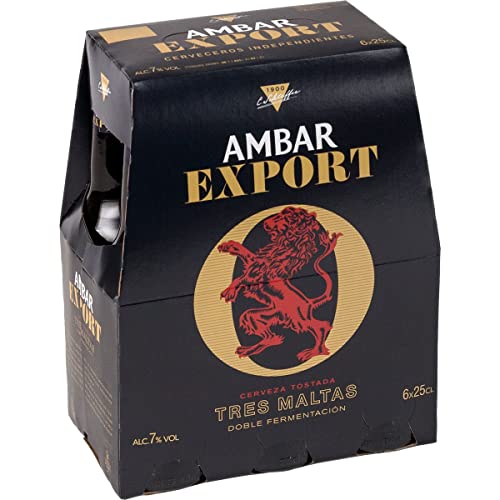 Pack de 6 botellas Ambar Export 25 cl