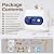 Electric Tank Water Heater, 4-Gallon Under Sink Instant Hot Water Tank?Equipped with Digital Temperature Display for RV, Camper, Kitchen, Food Truck?Wall or Floor Mounted, Blue
