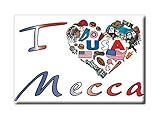 MECCA FRIDGE MAGNET CALIFORNIA (CA) MAGNETS USA SOUVENIR I LOVE GIFT (Var. SYMBOL)
