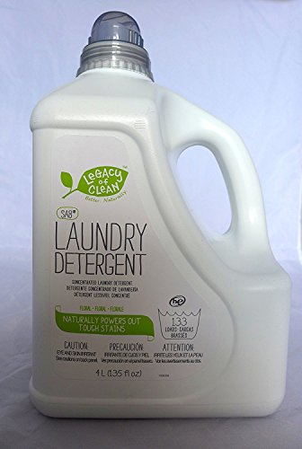 Legacy of Clean Sa8 Liquid Concentrated Laundry Detergent - Floral Scent (133+ Loads) 135 fl.oz New Powerful Formula