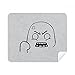 Angry Black Cute Chat Happy Pattern Cleaning Cloth Screen Cleaner 2pcs Suede Fabric