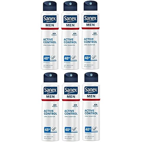 '6 x Sanex Deodorant Men Dermo Active Control for Normal Skin - 200Ml Cover