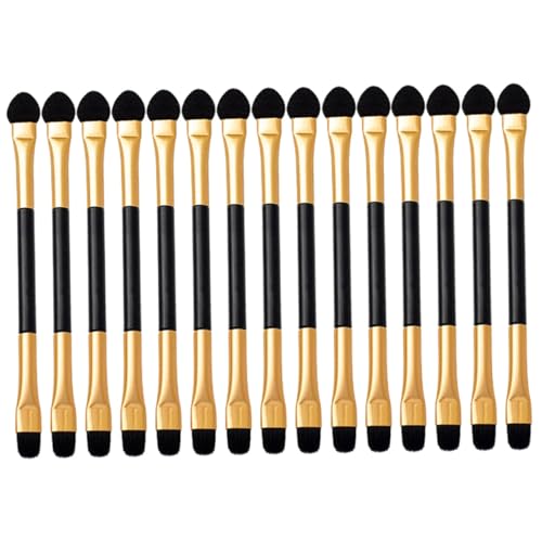 Gogogmee 15pcs Double-sided Eyeshadow Applicators Set Eyeshadow Brush Set for Eye Shadow Makeup