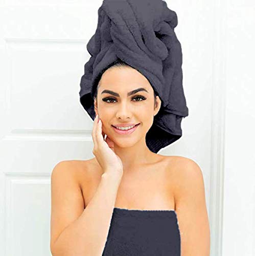Salbakos Cambridge Ultra Luxury Hotel Collection & Spa Bath Towels Turkish Cotton Bath Towels Made In Turkey 700Gsm Eco-Friendly - Shower - Toallas De Baño/Bano Bulk Save (6 Piece Set, Gray) #TOP1