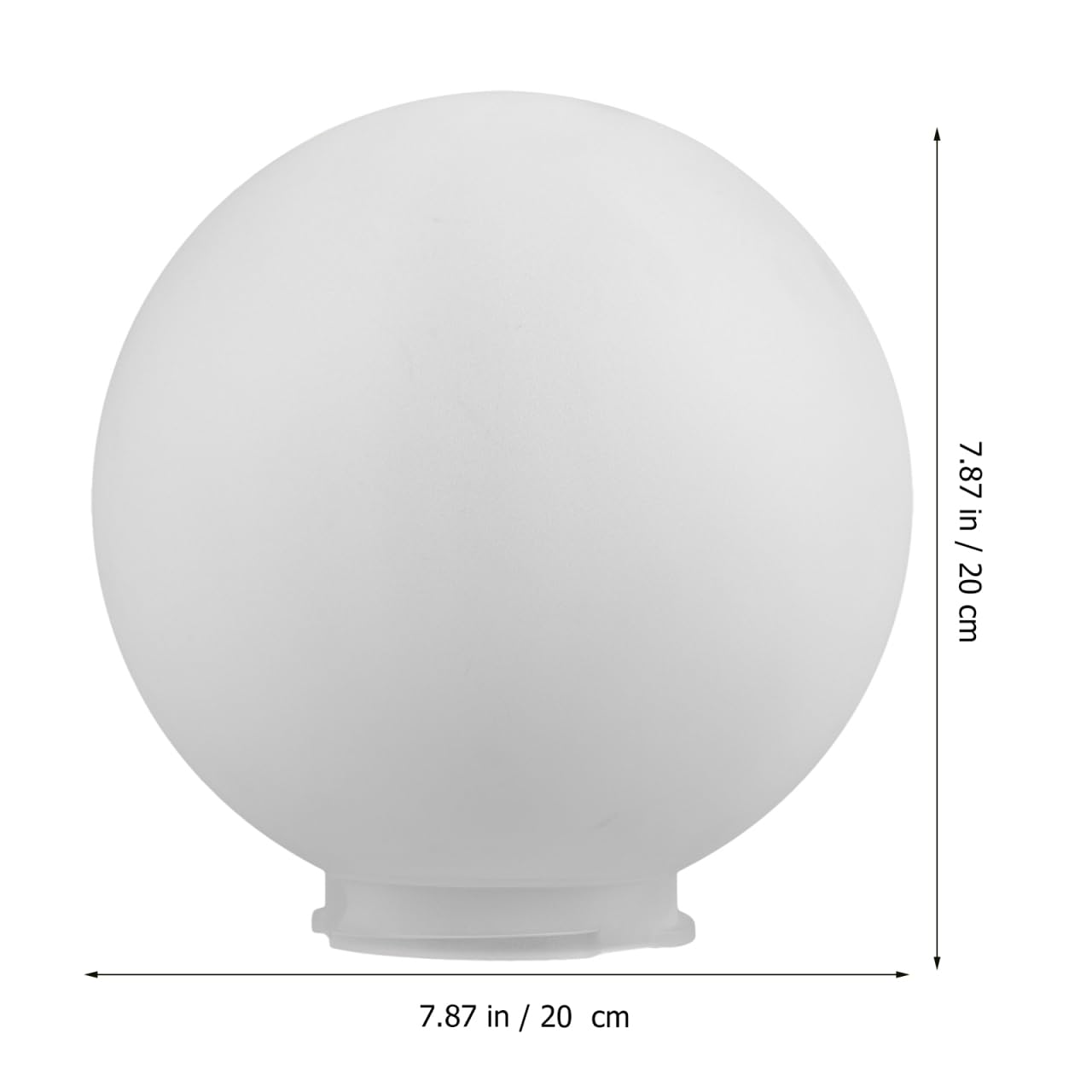 Mikikit Outdoor Lamp Cover 20cm Acrylic Globe Lamp Shade Replacement Light Shade Easy Install Garden Decor - Image 3