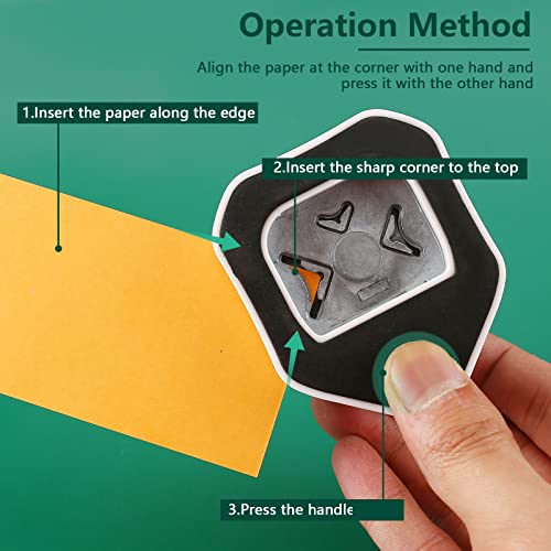 Sharme 3 Way Corner Rounder Punch, 4Mm, 7Mm, 10Mm 3 In 1 Corner Cutter For Paper Crafts, Cardstock, Diy Projects, Laminate, Photocards, Business Card, Scrapbooking And Card Making #TOP3