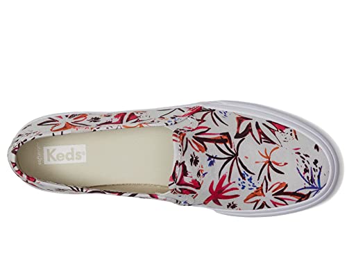 Image of Keds Womens Double Decker Canvas Slip On Sneakers Shoes Casual - Black