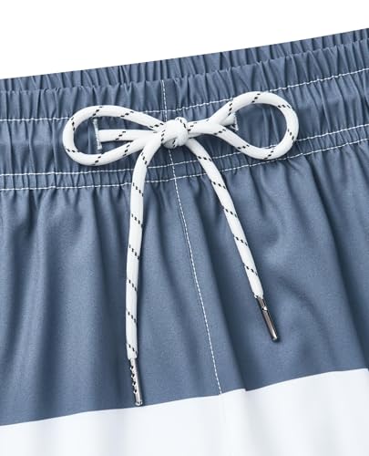 Image of Gleeease 7inch Mens Swim Trunks 2 in 1 with Compression Liner Pockets Drawstring Quick Dry Stretch Lined Funny Beach Pool