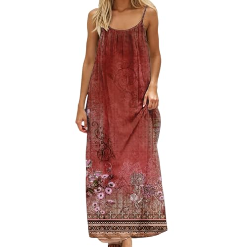 Image of HTHLVMD Backless Cami Dress Summer Dresses for Women 2026 Spaghetti Strap Dresses Womens Solid Color Backless Cami Dress