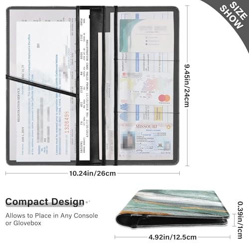 Organizador para auto color mármol miniatura 3
