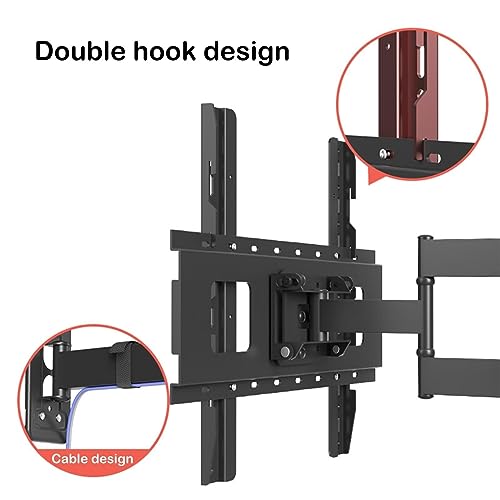 Support mural TV pour supprimer les reflets avec rotation horizontale et verticale