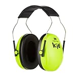 3M Peltor Kid Ear Defender Children H510AK, neon green, Child Hearing Protection / Earmuff; Adjustable size; For noise levels 87-98 dB (SNR: 27dB); School, Concerts, Festivals, Fireworks, Sport events
