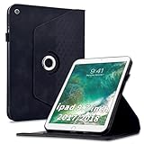 ➤ Premium-Materialien: Hochwertige iPad 9.7 Zoll PU Leder TPU Hülle mit Allseitigem Schutz – Diese iPad 9.7 Zoll 2018/2017 Tablet Hülle (PU Leder TPU) ist aus hochwertigem synthetischem Leder und weichem TPU gefertigt. Das PU-Leder fühlt sich luxuriös an, liegt angenehm in der Hand und ist hautfreundlich, während die weiche TPU-Hülle Stöße dämpft und Ihr iPad 6./5. Generation Tablet vor Stürzen, Kratzern und Verletzungen schützt.