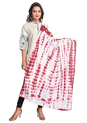 Image of Women's Pure Cotton Traditional Authentic Shibori Tie Dye Dupatta Chunni