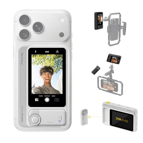 7RYMSワイヤレス自撮りモニター【4K 60fps リモコン付属】iPhone Amazon | 7RYMS Qshot V2 Pro 3.1インチ セルフィーモニター iPhone