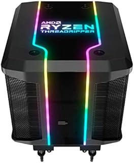 Cooler Master AMD Wraith Ripper ThreadRipper TR4 High Performance CPU Air Cooler, ARGB Threadripper logo’s display, 7 Heat Pipes, Dual Tower Heatsink, Wraith Armor Air-Guide