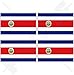 Produktbild COSTA RICA Staatsflagge, Mittelamerika 50mm Auto & Motorrad Aufkleber, x4 Vinyl Stickers