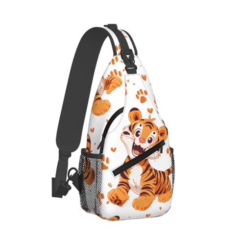 Bolso bandolera con diseño de tigre miniatura 2
