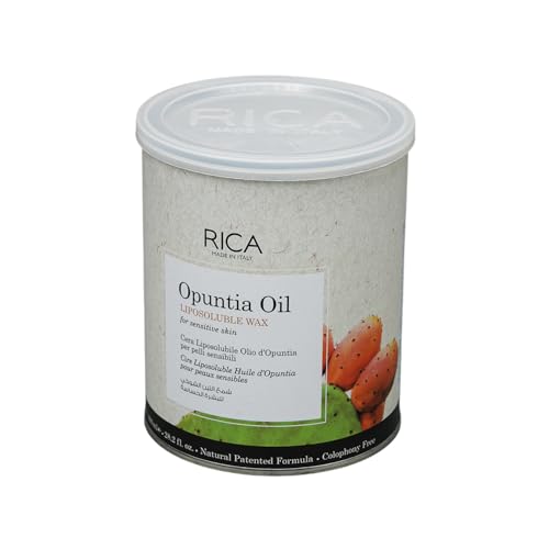 Image of Rica Opuntia Liposoluble Painless Hair Removal Wax For Men & Women| Quick & Easy Tan Removal Waxing for Sensitive Skin| 800 ml, Pack of 1