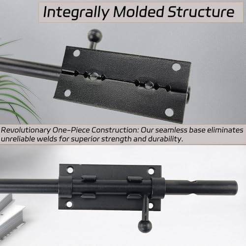 2Pk 304 Stainless Slide Bolt Latch 12" Black Heavy-Duty for Gate/Door by YuYBrightmi - Image 8