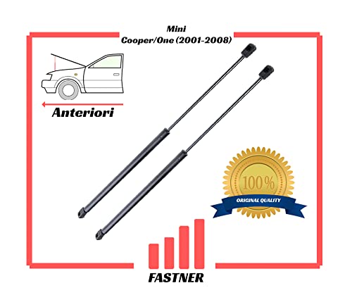 Compatibile con Mini Coppia Ammortizzatori Molle a Gas Pistoni Pistoncini Anteriori Cofano Motore Cooper/One R50/R52/R53 (2001-2008) 3132706448500 41617066566 51237066566 51237175020