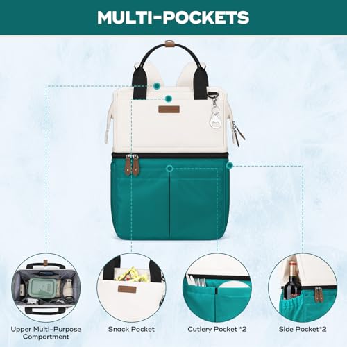 Image of Maelstrom Cooler Backpack,Double Deck Insulated Bag,Leakproof Lunch Chest | 36 Can,Keeps Food Cold For 16h,Ergonomic, Lightweight. Perfect For Men, Women, Beach, Hiking,Camping, Travel, Work