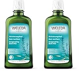 WELEDA Bio Rosmarin Aktivierungsbad, Naturkosmetik Bio Bade Essenz gegen Müdigkeit und zur Durchwärmung und Aufmunterung des Körpers, Badezusatz mit angenehmem Duft (1 x 200 ml) (Packung mit 2)