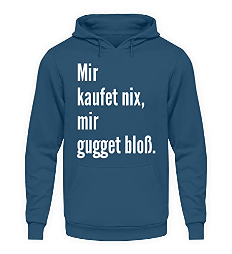 Sweat à capuche unisexe bleu Airforce pour éviter le froid avec style et humour en taille M