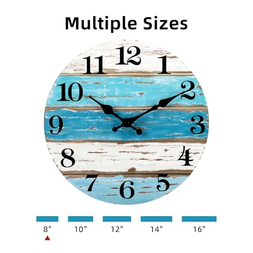 8 " Blue Vintage Coastal Wall Clock product