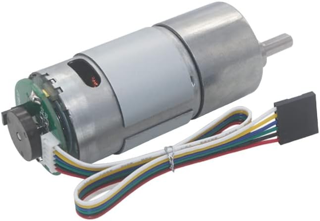 JGB37-545 DC Encoder Geared Motor 6V 12V24V high Power high Torque Permanent Magnet DC Motor - (Speed(RPM): 223, Voltage(V): 24V)